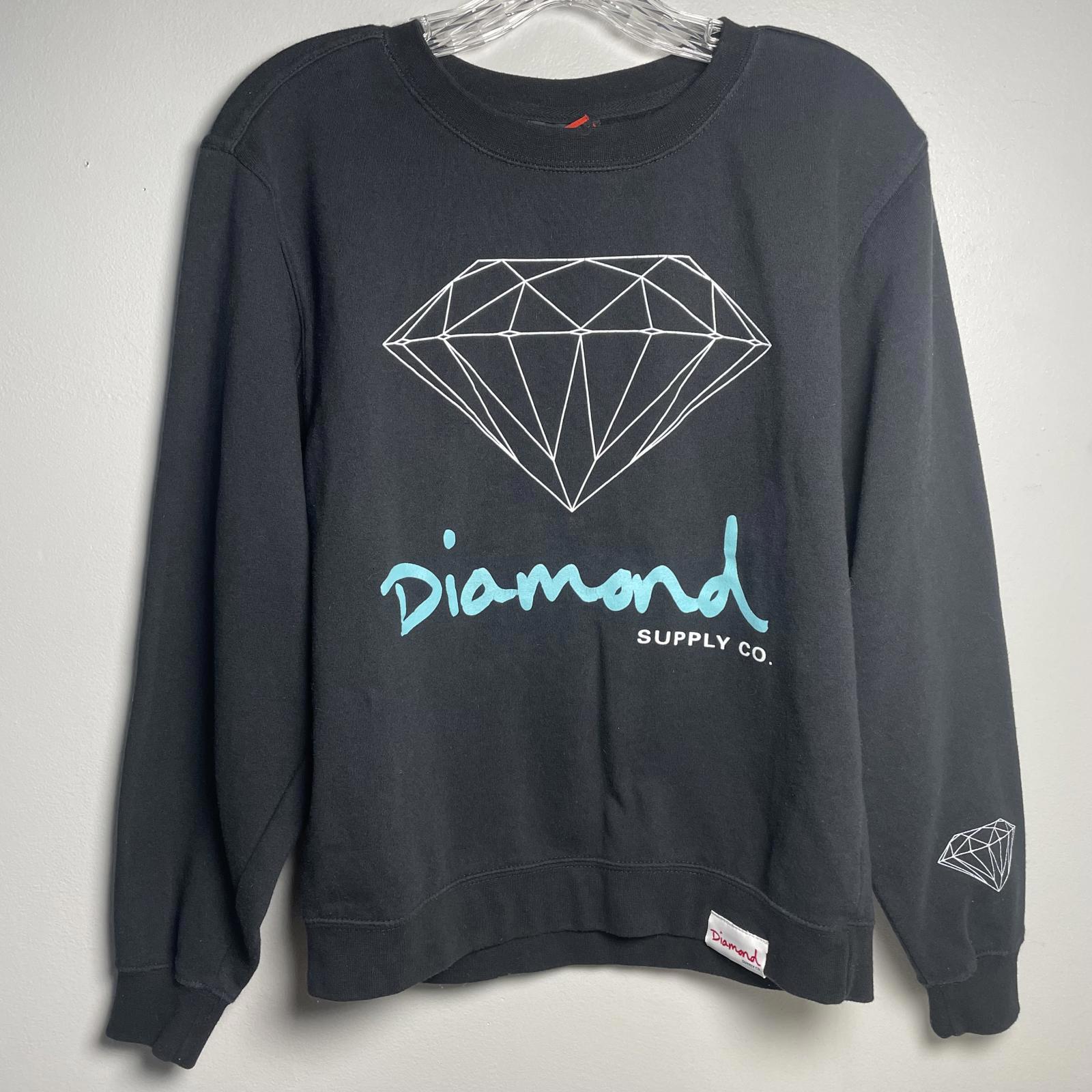 Diamond Supply Co Black Diamond Crew Neck Sweatshirt Mens Small